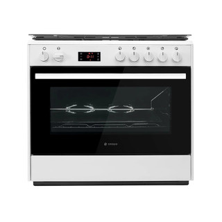 اجاق گاز 5 شعله فر دار سفید آدرینا کلاسیک SGC5-3102N