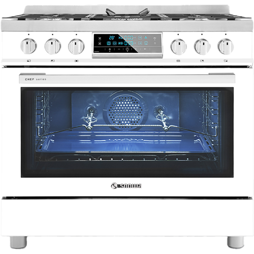 اجاق گاز 5 شعله فردار سفید شف SGC5-7112